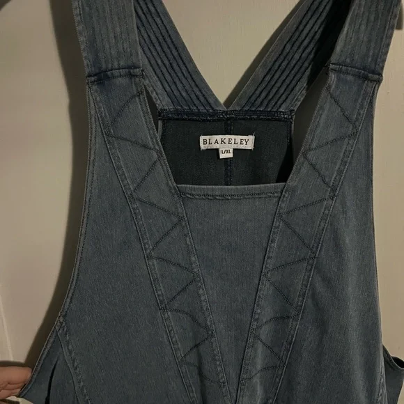 Blue Denim Overall Dress - Picture 5 of 6